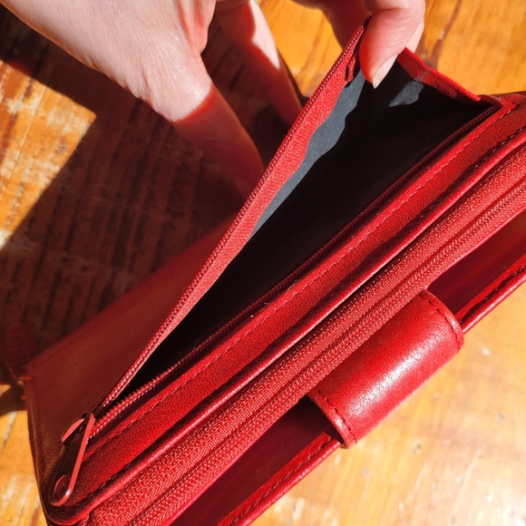 Red Rofls Leather Wallet - Picture 4 of 8